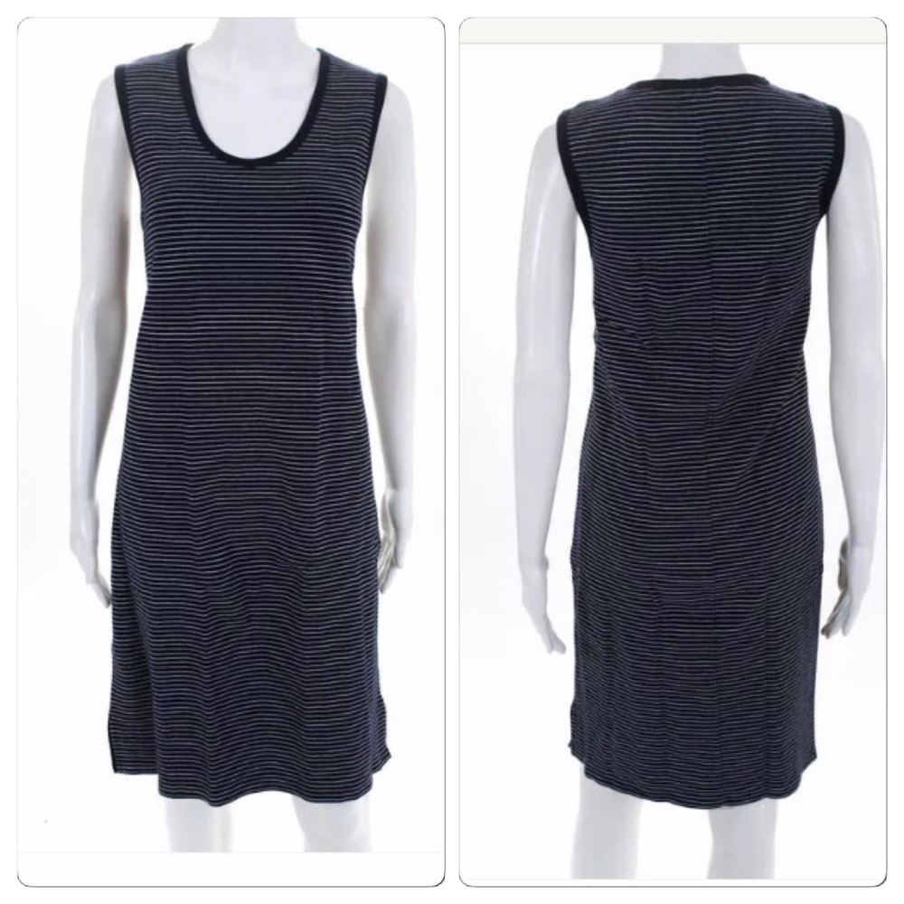 J. Crew, Navy & White Striped Sleeveless Dress!
